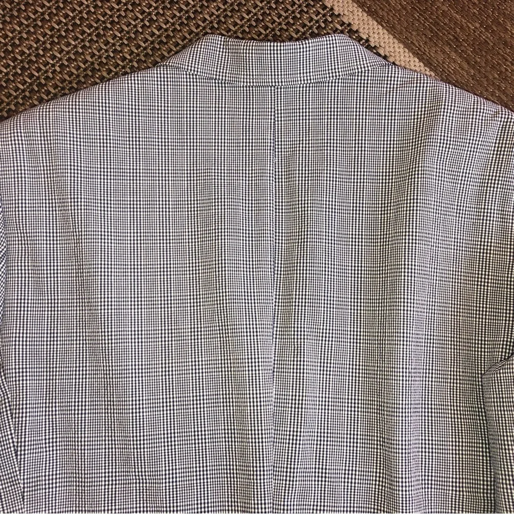 VINTAGE Johnson &Murphy Two-Bttn Sport Coat Suit Jacket Blazer Plaid Blue &Gray